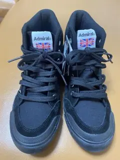 Admiral ブラック ハイカットスニーカー　23.0cm