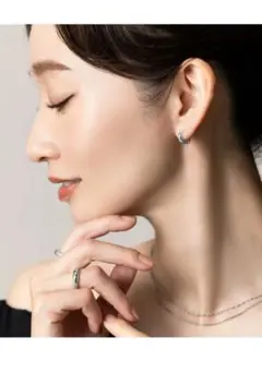 【Cream dot.】カフイヤリング イヤリング　シルバー