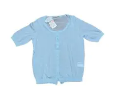 【新品タグ付き】UNIQLO 半袖カーディガン 水色 M