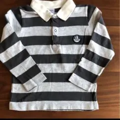 PETITBATEAU プチバトーボーダーポロシャツ24m 86cm