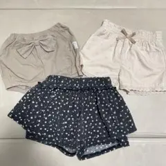 ショートパンツ　3点セット 100〜110