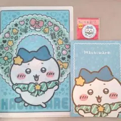 新品✨️セブンちいかわコラボクリアファイルノート缶ミラー３点セットクリスマス