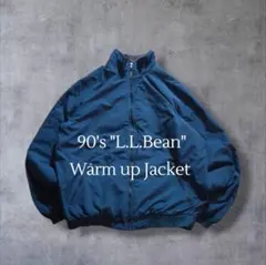 90s L.L.Beanエルエルビーン ナイロンウォームアップジャケット 裏ボア