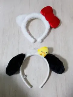 サンリオ　ハローキティ　ポチャッコ　 カチューシャ 2点セット