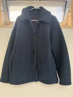 UNIQLO ネイビー ボアジャケット XL
