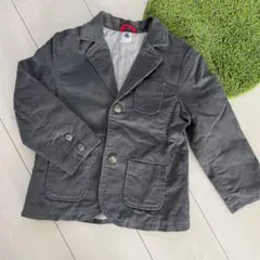 プチバトー 5ans 108cm グレー ジャケット コーデュロイ