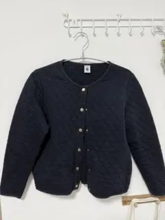 PETIT BATEAU ネイビー キルティングジャケット 12ans