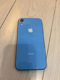 Apple iPhone XR 64GB 青色 背面ひび割れあり