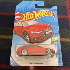 HOTWHEELS '17 AUDI RS 6 AVANT ミニカー