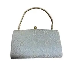 和装バッグ 白 ホワイト ゴールド フォーマル 和装小物 留袖 訪問着 日本製