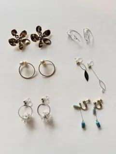 イヤリング　まとめ売り　樹脂　ノンホール　耳が痛くない