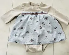 petit main 花柄ロンパース 70cm
