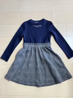 メゾピアノ　ネイビー ワンピース　140