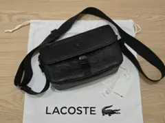 LACOSTE ブラック ショルダーバッグ