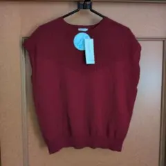 ESSEME 半袖ニット ボルドー
