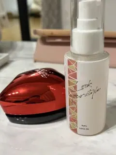 refa ハート型ヘアブラシ 赤 ロックオイル