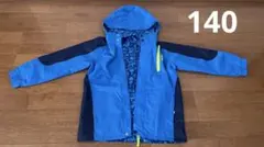 KID1234 マウンテンパーカー　140 青×紺　アウター　リバーシブル