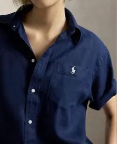 Polo Ralph Lauren ゆったりタイプ半袖シャツ ネイビーサイズSのサムネイル