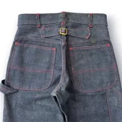 ビンテージ　デッドストック ELY デニム ペインターパンツ シンチバックのサムネイル
