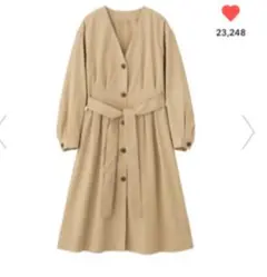 GU♡フロントボタンノーカラーコート