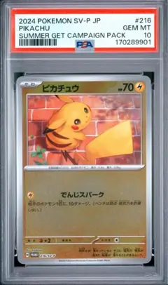 포켓몬 카드 피카츄 PSA10 #216夏が来たプロモ
