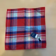 ポロ チェック柄 タオルハンカチ