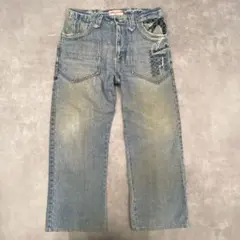 akademiks denim y2k 極太メンズ デニムパンツ ジーンズ