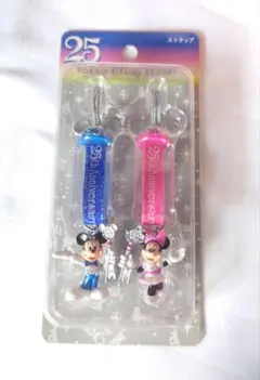 ディズニーランド 25周年 ストラップ