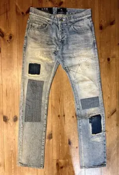 女神織DENIMES VIRGOwearworks パッチワークデザイン デニム