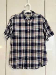 BEAUTY&YOUTH UNITED ARROWS 半袖チェックシャツ Lのサムネイル