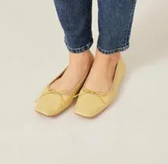 専用 ALOHAS Rosalind レザーバレエフラット ベージュ 37 - メルカリ