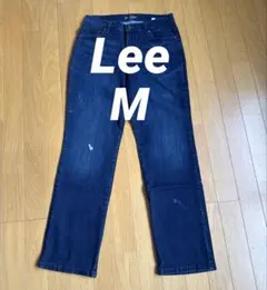 【377】Lee ストレッチデニム　ストレート　M 濃紺