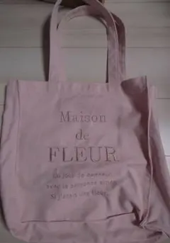 Maison de FLEUR ピンク トートバッグ