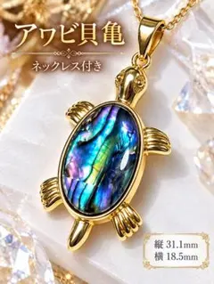 アワビシェル　ネックレス
