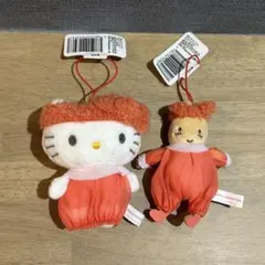 サンリオ　カラフルバスタイム　マスコット　キティ　マロンクリーム　2点セット