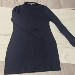 H&M ブラックワンピース XL 長袖 シンプル