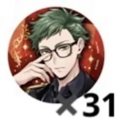 ツイステ トレイ・クローバー 缶バッジ ブレイジングジュエル