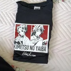 鬼滅の刃 Tシャツ 胡蝶しのぶ 冨岡義勇 ブラック