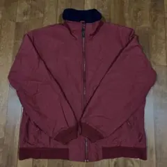 L.L.Bean 90's ウォームアップジャケット　バーガンディ