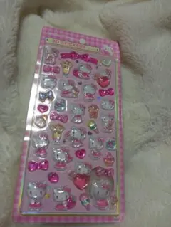 ハローキティ ボンボンドロップシール ピンク