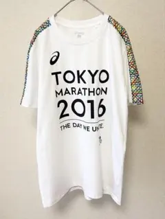 東京マラソン2016記念Tシャツ Lサイズ アシックス メッシュ生地