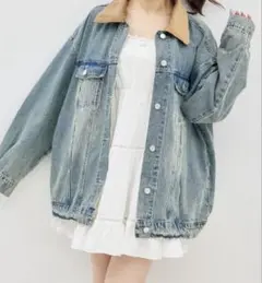 INGNI 襟異素材取り外しビッグGジャン Gジャン デニムジャケット