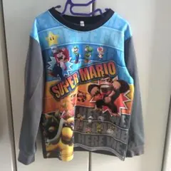 スーパーマリオ 光るパジャマセット 130 長袖