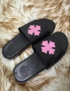 CHROME HEARTS レザークロスパッチ フラットサンダルのサムネイル