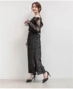 【新品未使用タグ付】RANDA チュールブラウスセットキャミワンピース　サイズ1のサムネイル