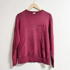 Champion チャンピオン 刺繍ロゴ バーガンディ トレーナー スウェット