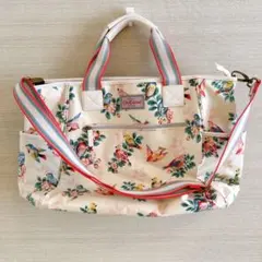 Cath Kidston マザーズバッグ 2way 小鳥 花柄 大きめ ボストン