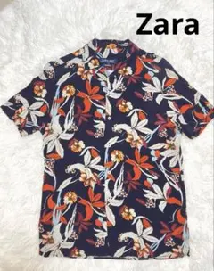 ZARA MAN フラワー柄 半袖シャツ