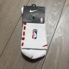 【新品】NIKE ELITE NBA ソックス Lサイズ ホワイト/レッド