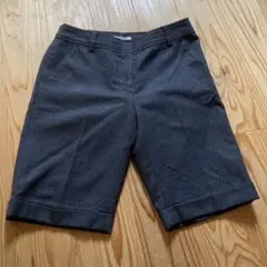 NATURAL BEAUTY BASIC M ショートパンツ　グレー　ストライプ